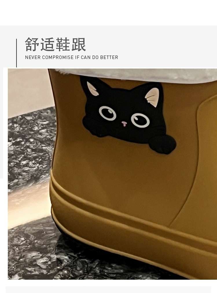長靴レディース ねこちゃんレインブーツ