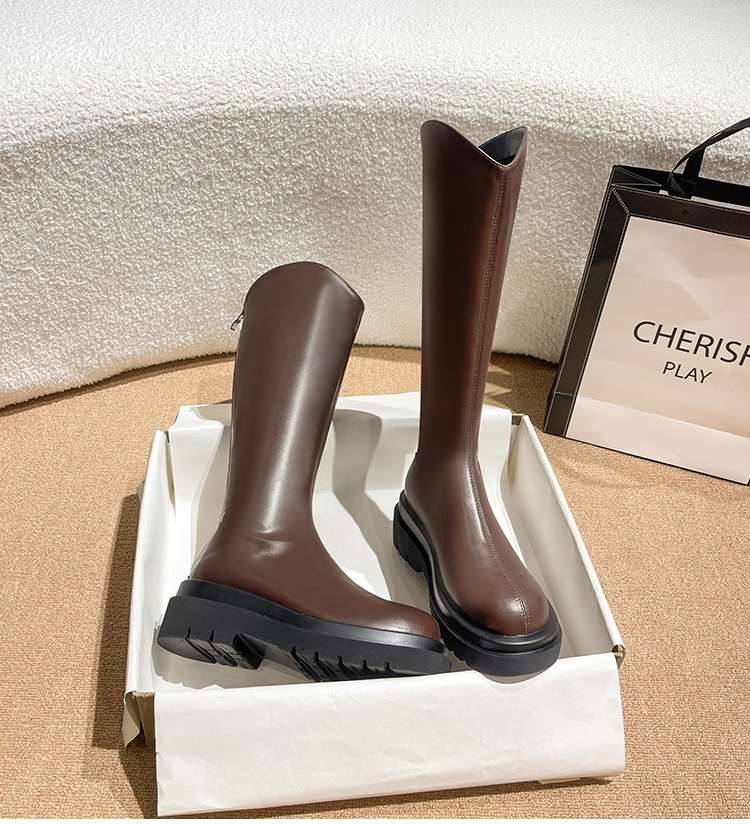 長靴レディース 洗練フォルムの美脚ロングブーツ