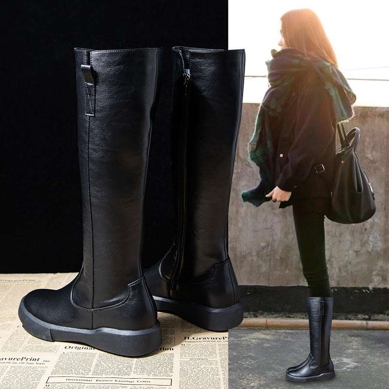 長靴レディース 快適シルエット美脚ロングブーツ