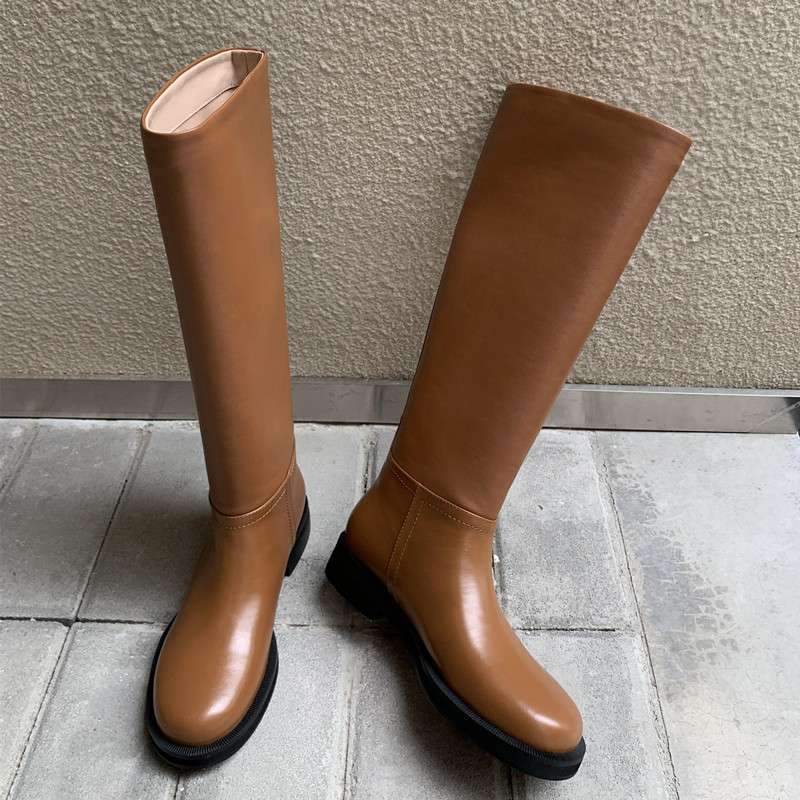 長靴レディース 長靴 シンプル美脚ロングブーツ