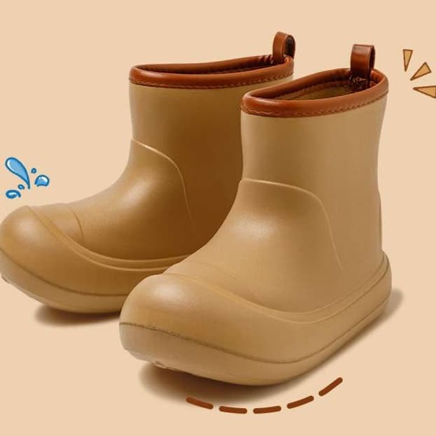 長靴レディース ミニマルシルエット レインショートブーツ