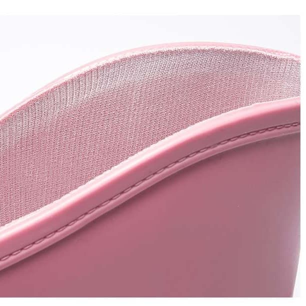 長靴レディース シンプル都会派 防水ミドルブーツ