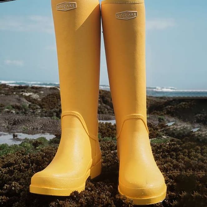 長靴レディース きらめく都会のレインブーツ