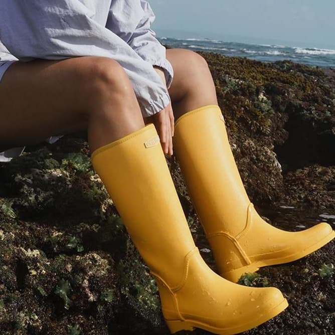 長靴レディース きらめく都会のレインブーツ