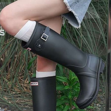 長靴レディース 長靴 オールシーズン対応 ラバーロングブーツ