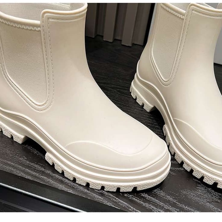 長靴レディース 長靴 スタイリッシュ防水ブーツ