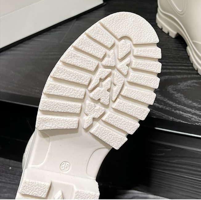 長靴レディース 長靴 スタイリッシュ防水ブーツ