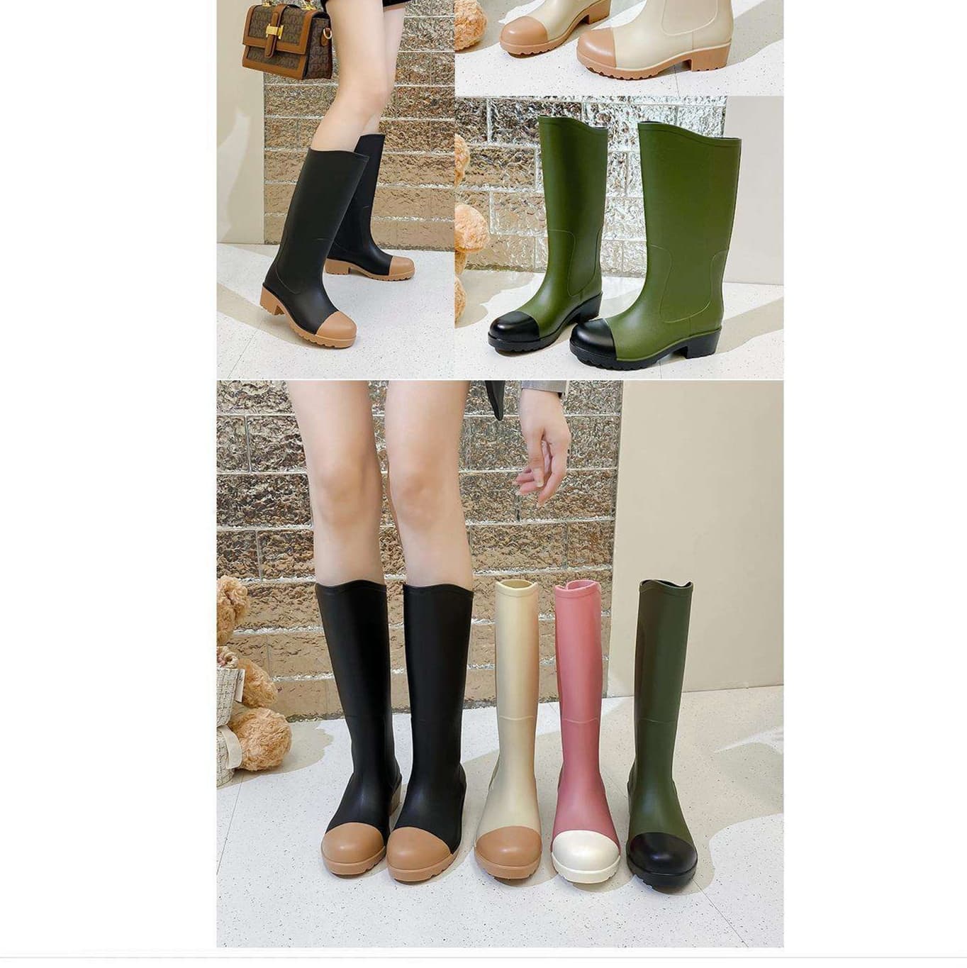 長靴レディース 長靴 トレンド感溢れる定番レインブーツ