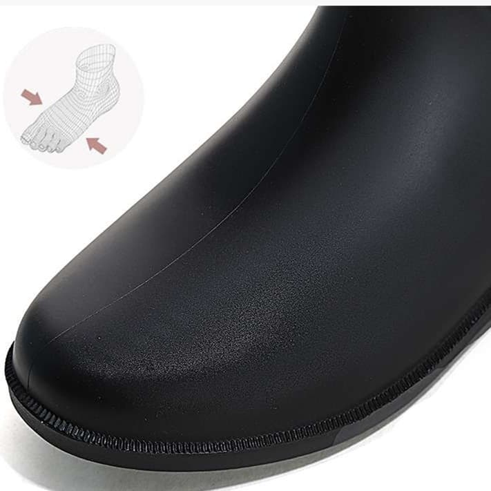 長靴レディース 長靴 スタイリッシュ防水ショートブーツ