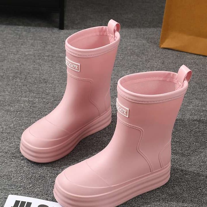 長靴レディース 長靴 シンプルモダン ショート丈レインブーツ