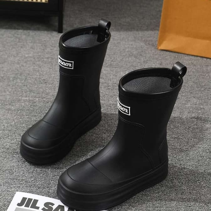 長靴レディース 長靴 シンプルモダン ショート丈レインブーツ