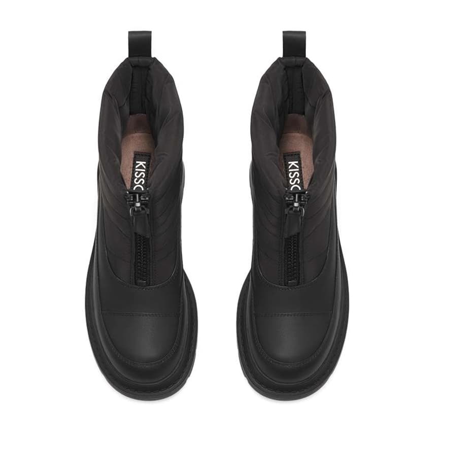 長靴レディース 秋冬の定番 快適防寒ジッパーブーツ