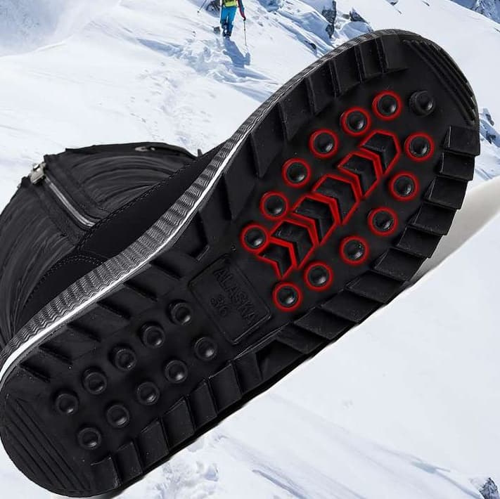 長靴レディース 防寒ムートン風スノーブーツ