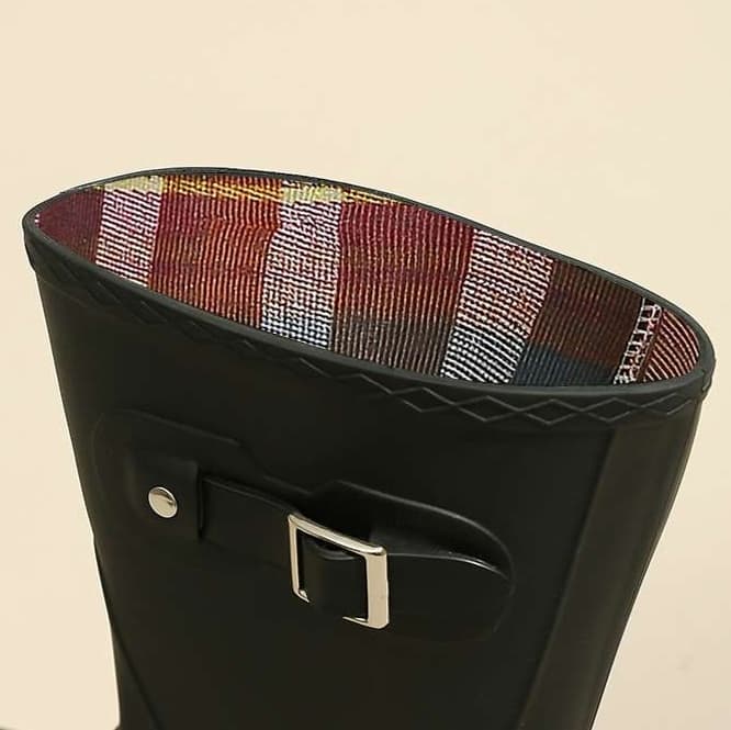 長靴レディース エレガントレインブーツ ミドル丈