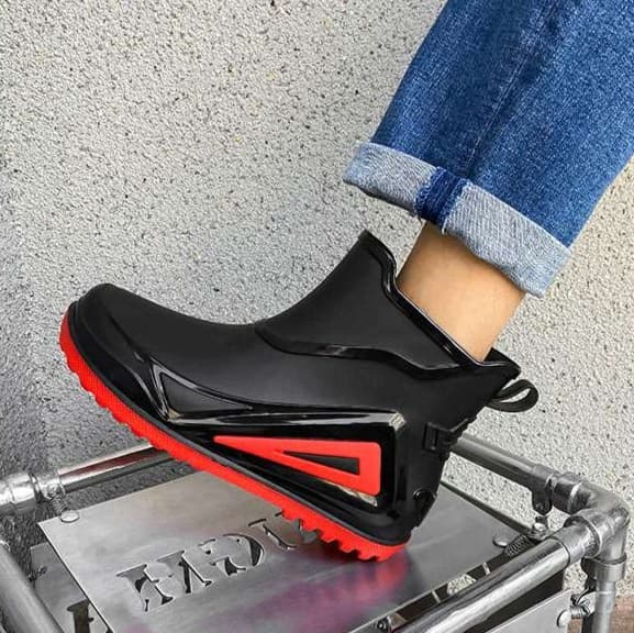 長靴レディース ファッショナブル 防水 ショートブーツ