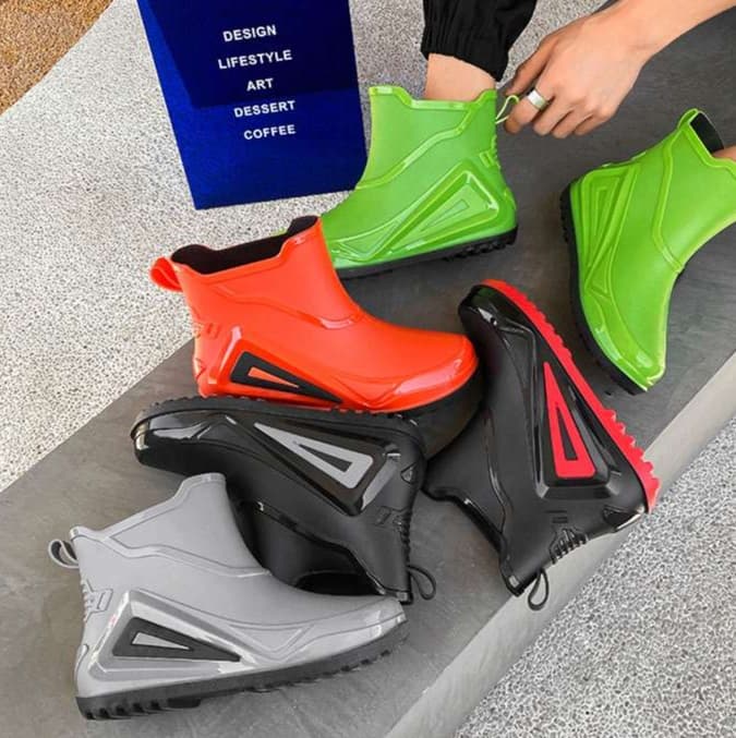 長靴レディース ファッショナブル 防水 ショートブーツ