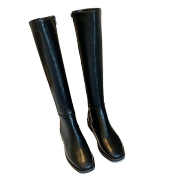 長靴レディース 女性用ロング丈乗馬風長靴 低反発素材