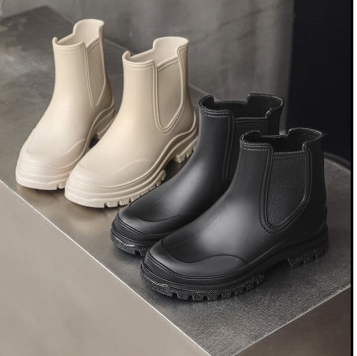 長靴レディース 厚底雨靴レディースショート丈レインブーツ