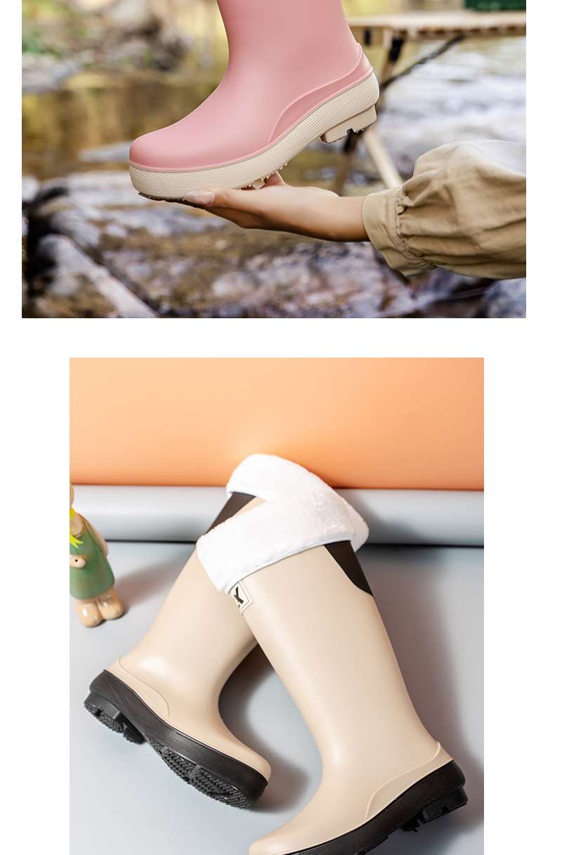 長靴レディース オールシーズン快適レインブーツ