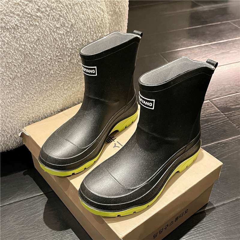 長靴レディース 快適ボア付き防水ショートブーツ