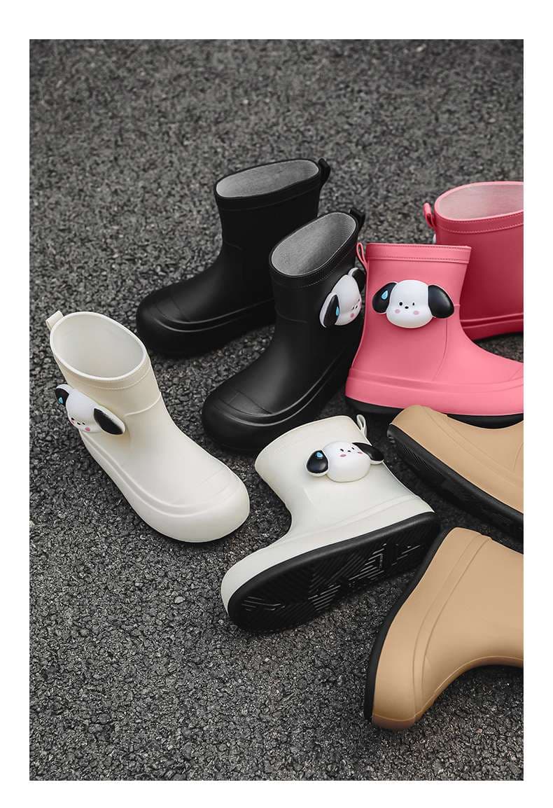 長靴レディース 雨の日が楽しくなる犬モチーフの長靴