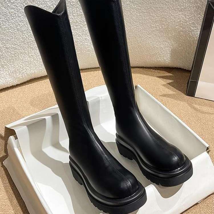 長靴レディース 洗練フォルムの美脚ロングブーツ