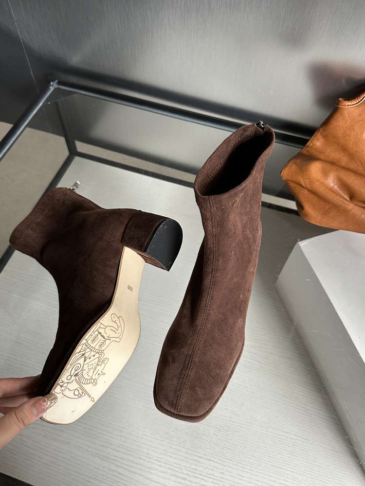 長靴レディース 長靴 モダンシックなアンクルブーツ