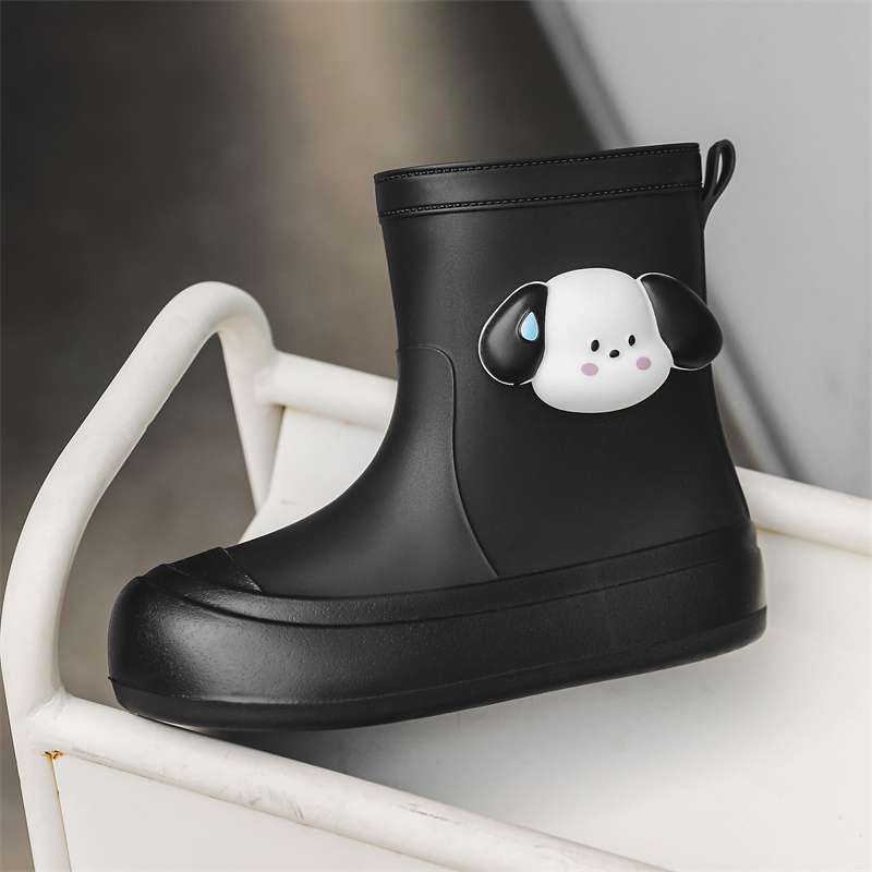 長靴レディース 雨の日が楽しくなる犬モチーフの長靴