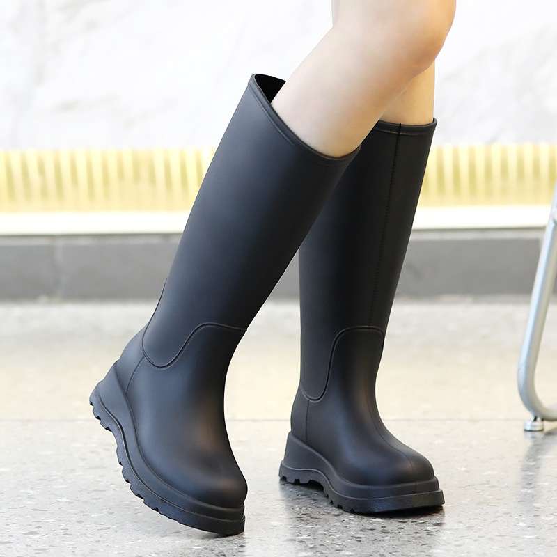 長靴レディース シンプルモダン 長靴 雨の日のお洒落