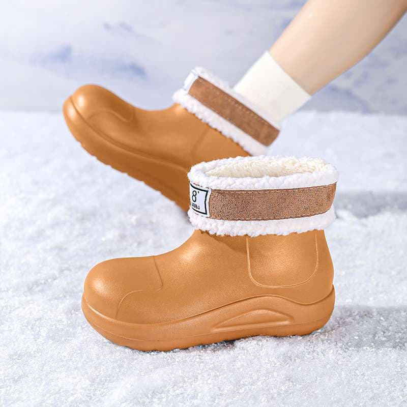 長靴レディース 長靴 もこもこ防寒ブーツ ショート丈