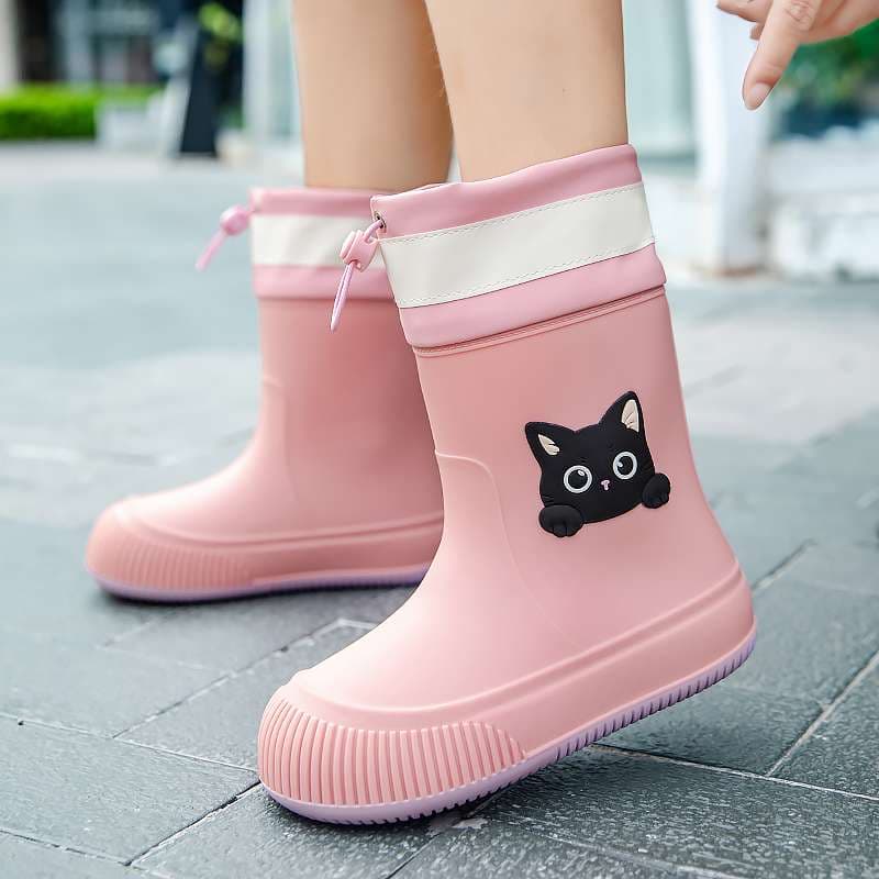 長靴レディース ねこちゃんレインブーツ