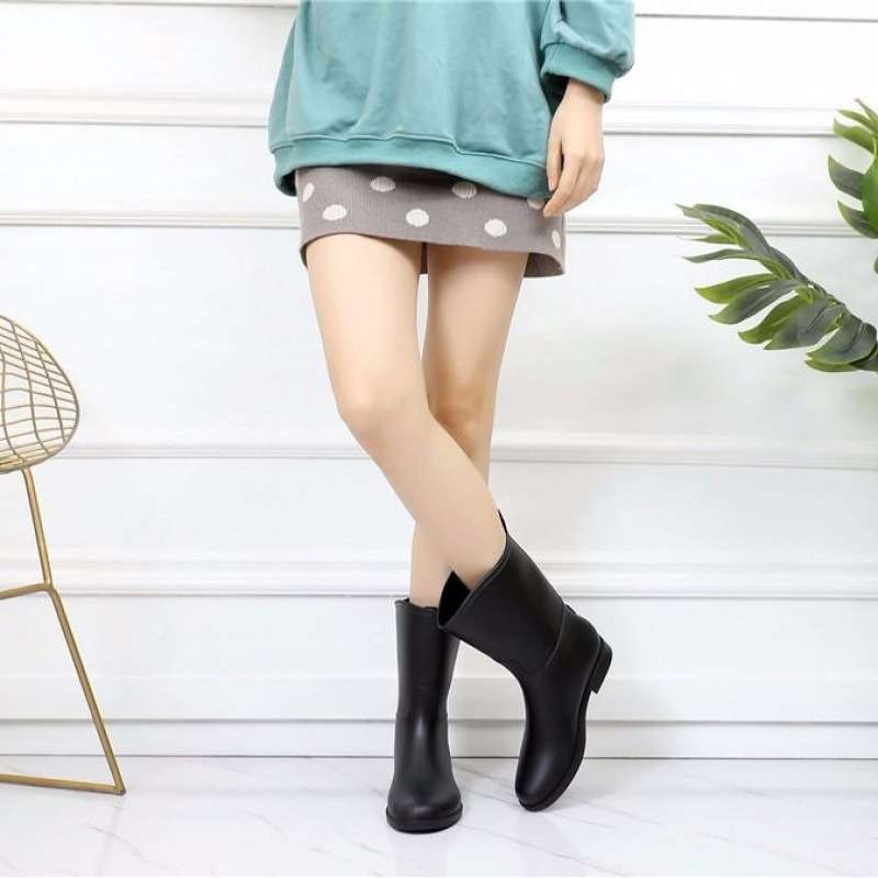 長靴レディース 長靴 シンプル美脚 レインブーツ