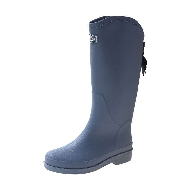 長靴レディース 長靴 ふわもこ防寒ロングレインブーツ