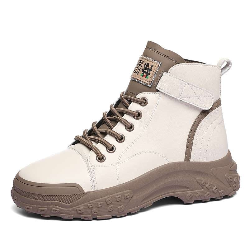 長靴レディース アウトドア風カジュアル厚底ブーツ