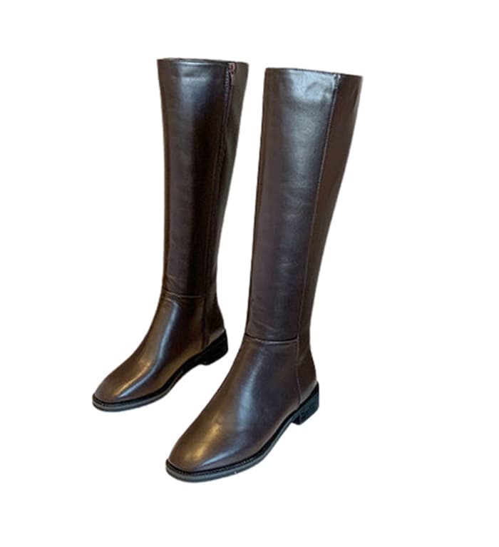 長靴レディース 女性用ロング丈乗馬風長靴 低反発素材