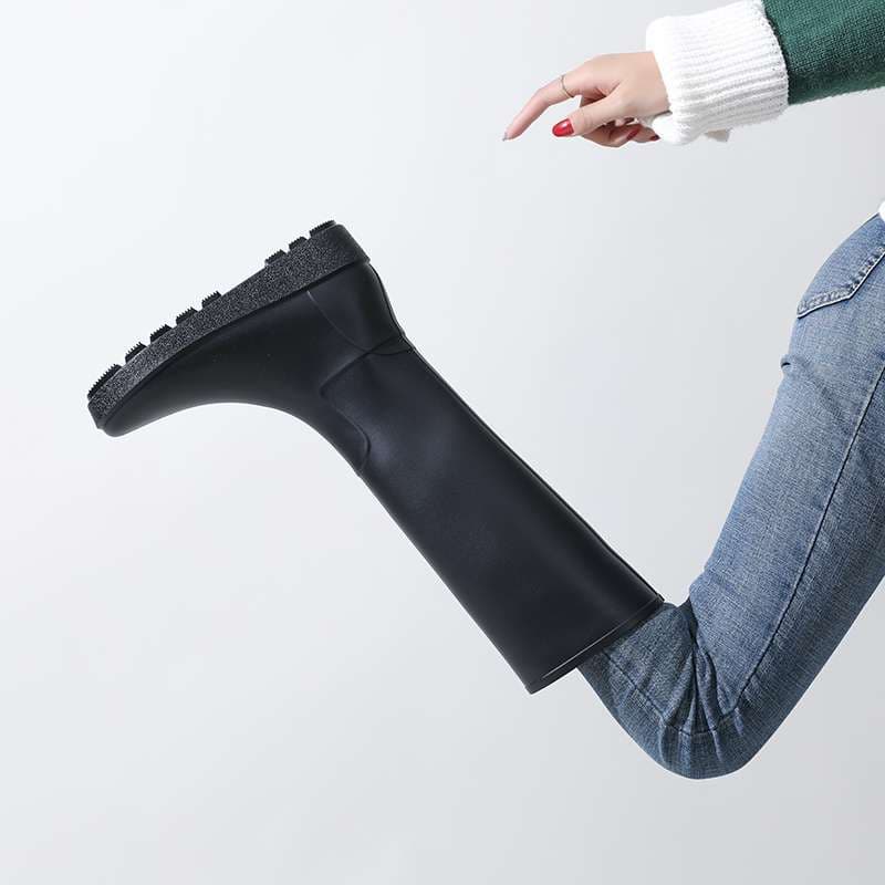 長靴レディース 上品シルエットの雨や雪に強い長靴