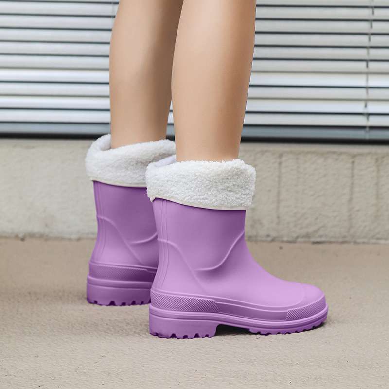 長靴レディース レディース シンプル ショート レインブーツ