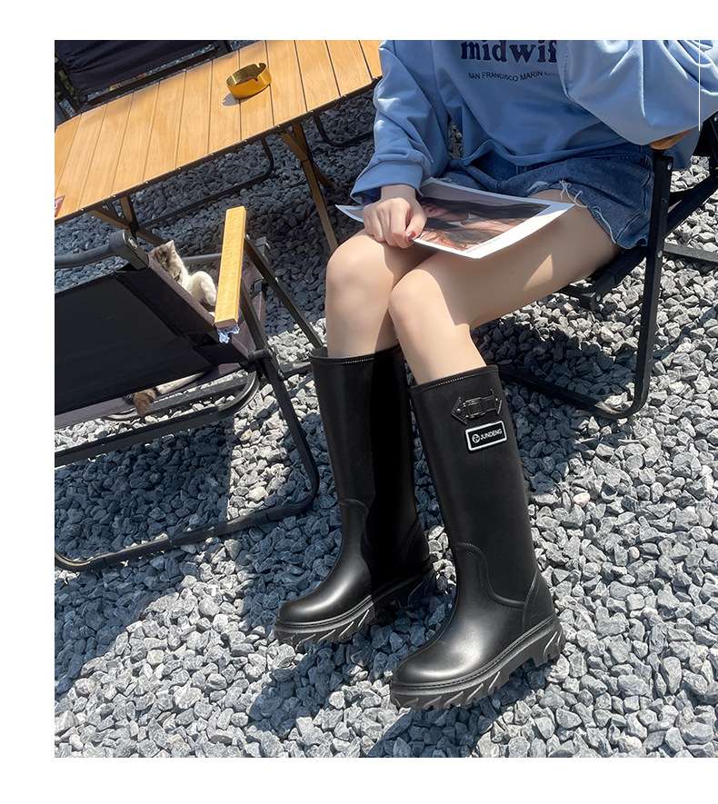 長靴レディース オールシーズン快適ラバーブーツ