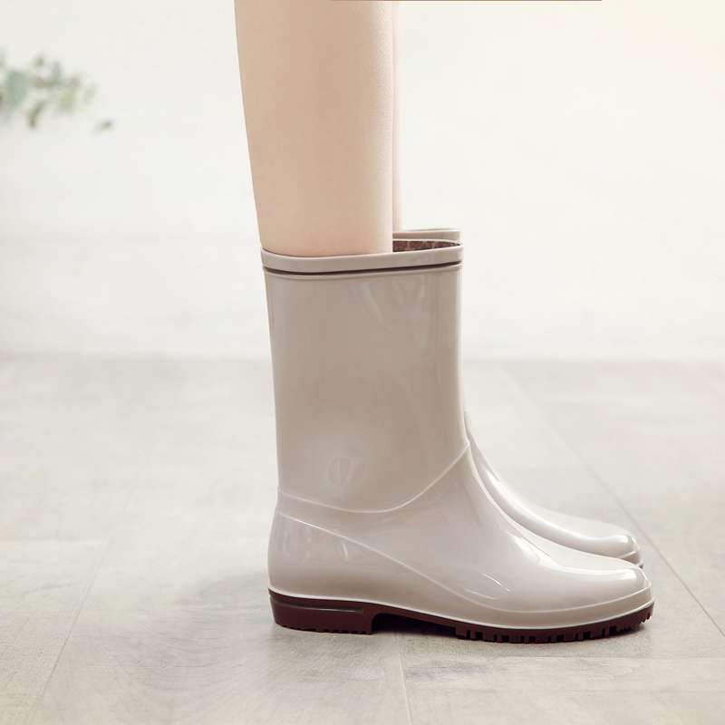 長靴レディース 艶やか美脚シルエット長靴