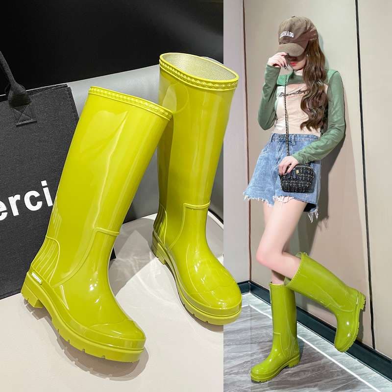 長靴レディース 長靴 都会的デザインの美脚ロングブーツ