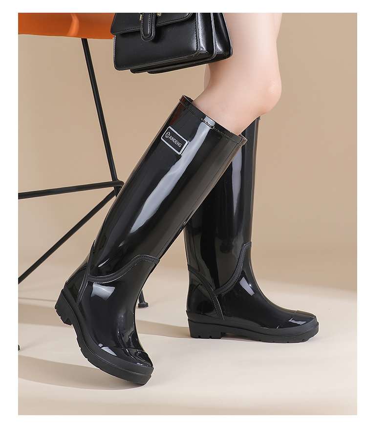 長靴レディース 長靴 雨の日を彩る防水ラバーブーツ