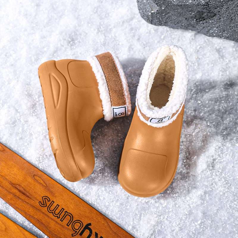 長靴レディース 長靴 もこもこ防寒ブーツ ショート丈