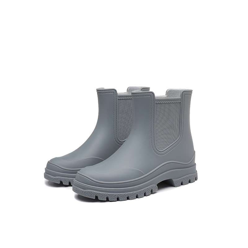 長靴レディース 長靴 スタイリッシュ防水ブーツ