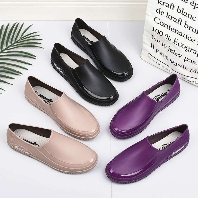 長靴レディース 雨の日も快適 ふわもこ防水シューズ