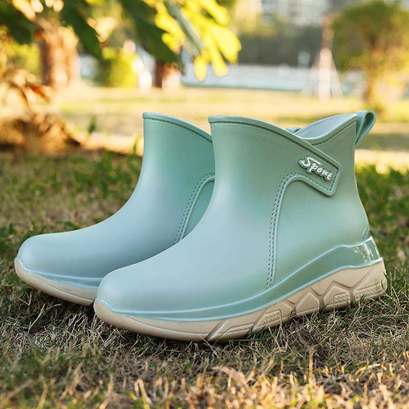 長靴レディース 長靴 スポーティー ショートブーツ レインシューズ
