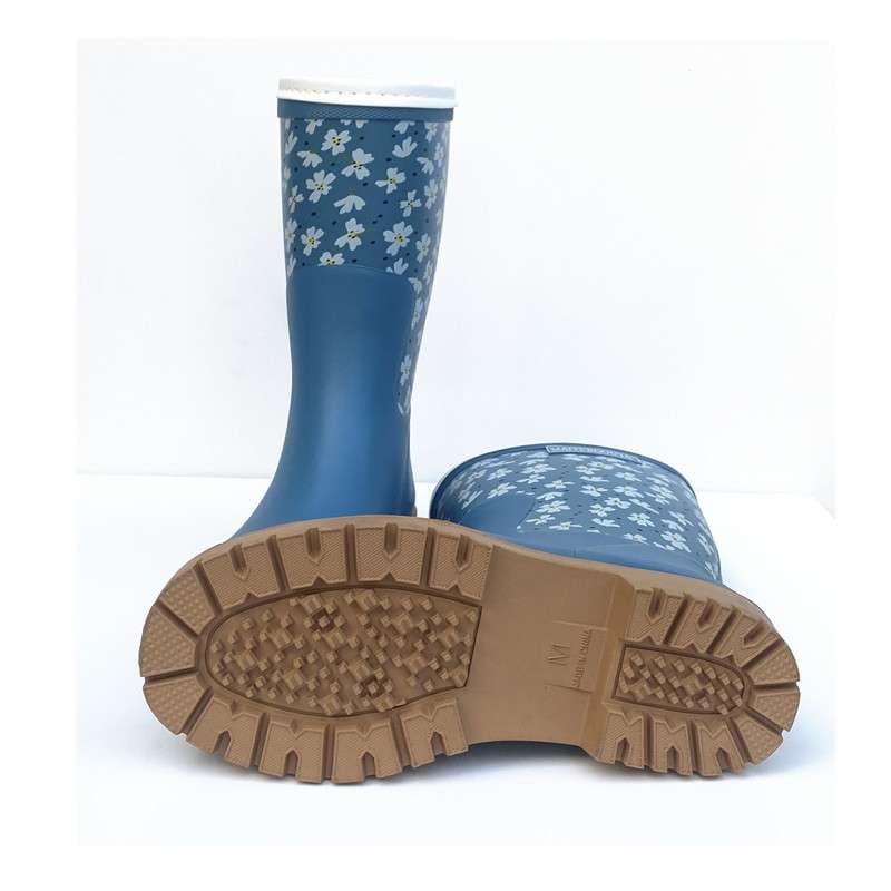 長靴レディース 花柄プリントの雨の日も楽しい長靴