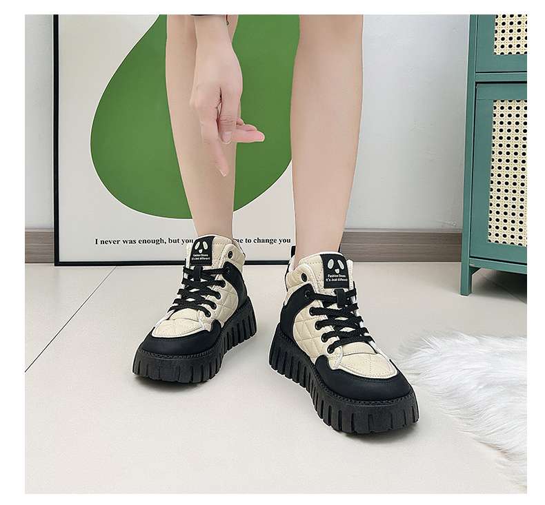 長靴レディース もこもこ冬用フラットスニーカー