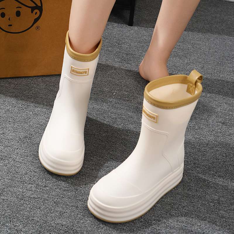 長靴レディース 長靴 シンプルモダン ショート丈レインブーツ