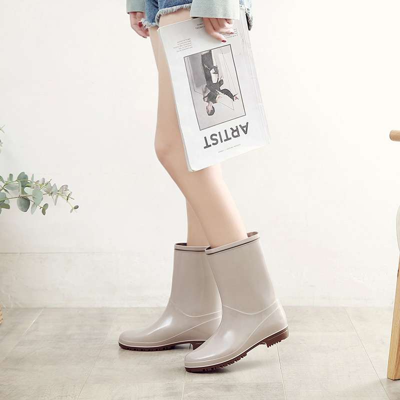 長靴レディース 艶やか美脚シルエット長靴