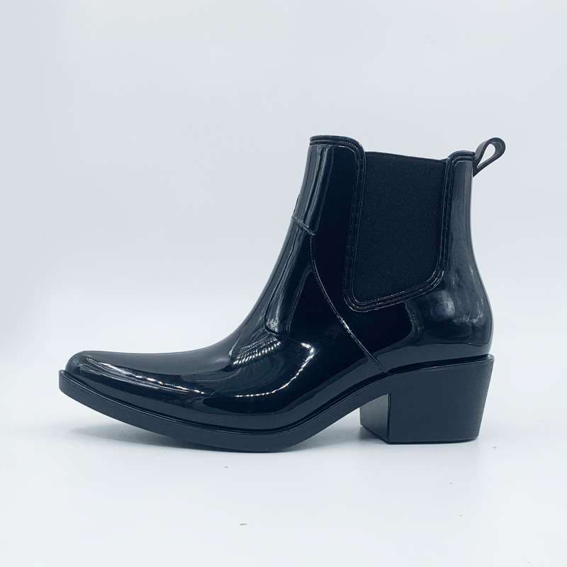 長靴レディース エレガントレインブーティ 都会派淑女の雨対策